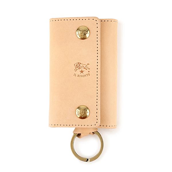 並行輸入 イルビゾンテ キーケース IL BISONTE ヴァッケッタ C0966 P 120 SKH045 PG0001 NA106ユニセックス ベージュ | IL BISONTE