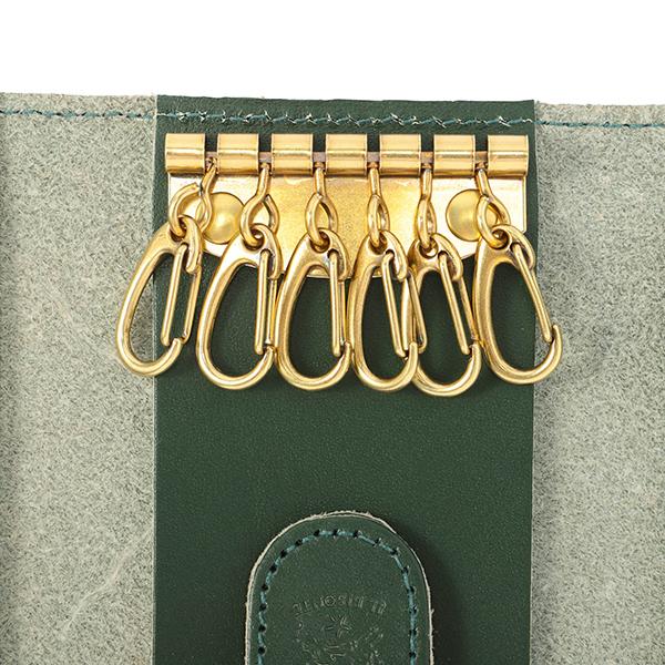 並行輸入 イルビゾンテ キーケース モスグリーン IL BISONTE C0966 P293 SKH045 PG0001 GR101 爆買 | IL BISONTE | 04