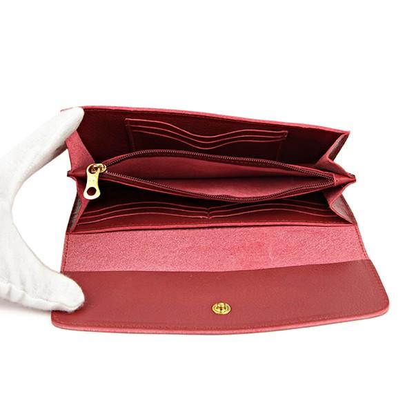 並行輸入 イルビゾンテ 長財布 ヴァッケッタ C0973 P245 ルビーレッド 赤 爆買 | IL BISONTE | 03