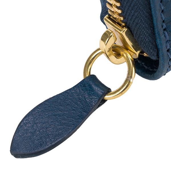 並行輸入 イルビゾンテ  長財布(ラウンドファスナー) ヴァッケッタ C1166 EP 866 ネイビー 紺 青 爆買 | IL BISONTE | 06