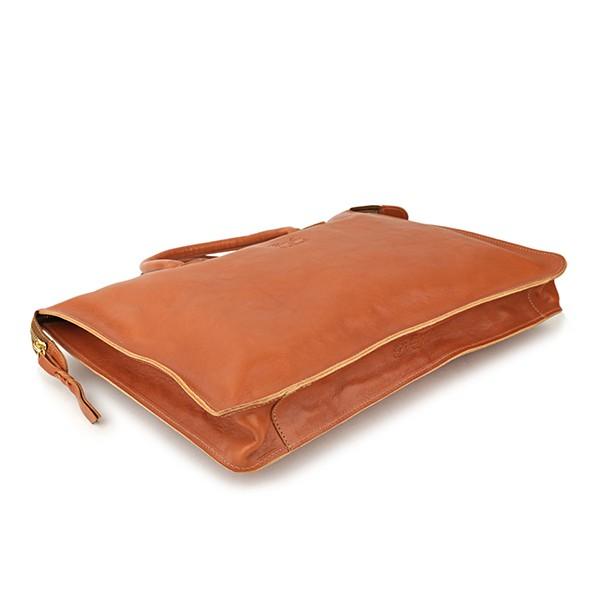 並行輸入 イルビゾンテ  ブリーフケース テスート D0308 P 145 キャラメル 茶系 爆買 | IL BISONTE | 02