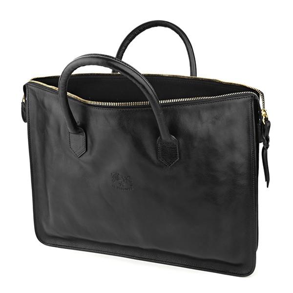 並行輸入 イルビゾンテ  ブリーフケース テスート D0308 P 153 ブラック 黒 爆買 | IL BISONTE | 03