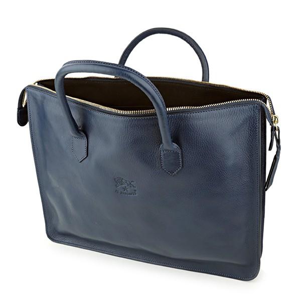 並行輸入 イルビゾンテ  ブリーフケース テスート D0308 P 866 ブルー 青 爆買 | IL BISONTE | 03
