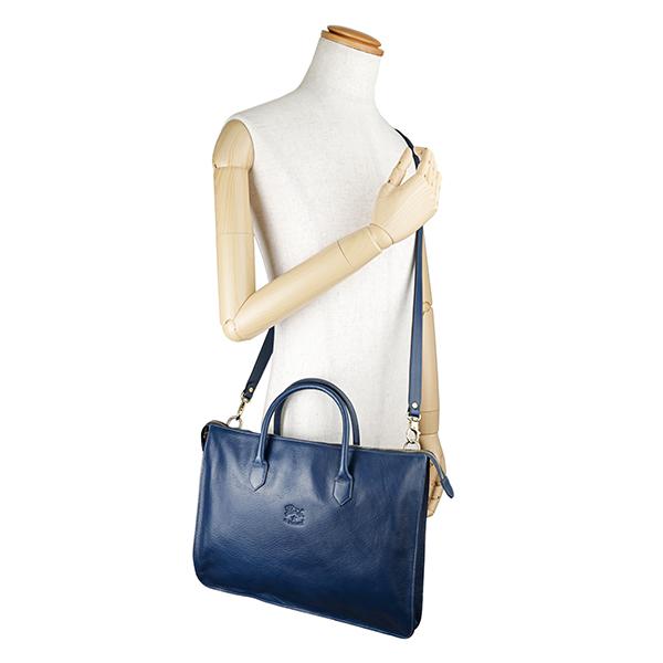 並行輸入 イルビゾンテ  ブリーフケース ヴァッケッタ D0308 TRP 866 BLU ブルー 青 爆買 | IL BISONTE | 05