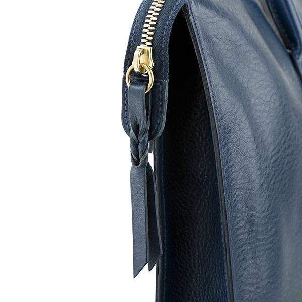 並行輸入 イルビゾンテ  ブリーフケース ヴァッケッタ D0308 TRP 866 BLU ブルー 青 爆買 | IL BISONTE | 08