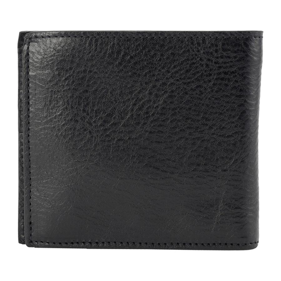 新品　未使用　イルビゾンテ　二つ折財布　ブラック IL BISONTE イルビゾンテ 財布 二つ折り レザー 本革 小銭入れ