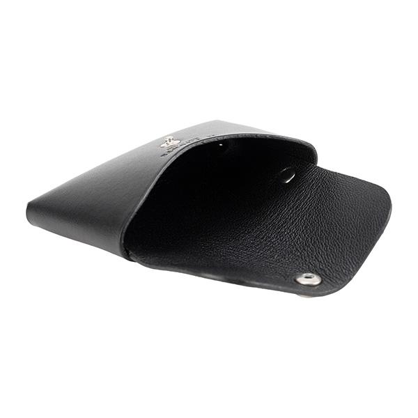 【新品】イルビゾンテ ブラックケース IL BISONTE（イルビゾンテ） 並行輸入 カードケース フィフティーオン