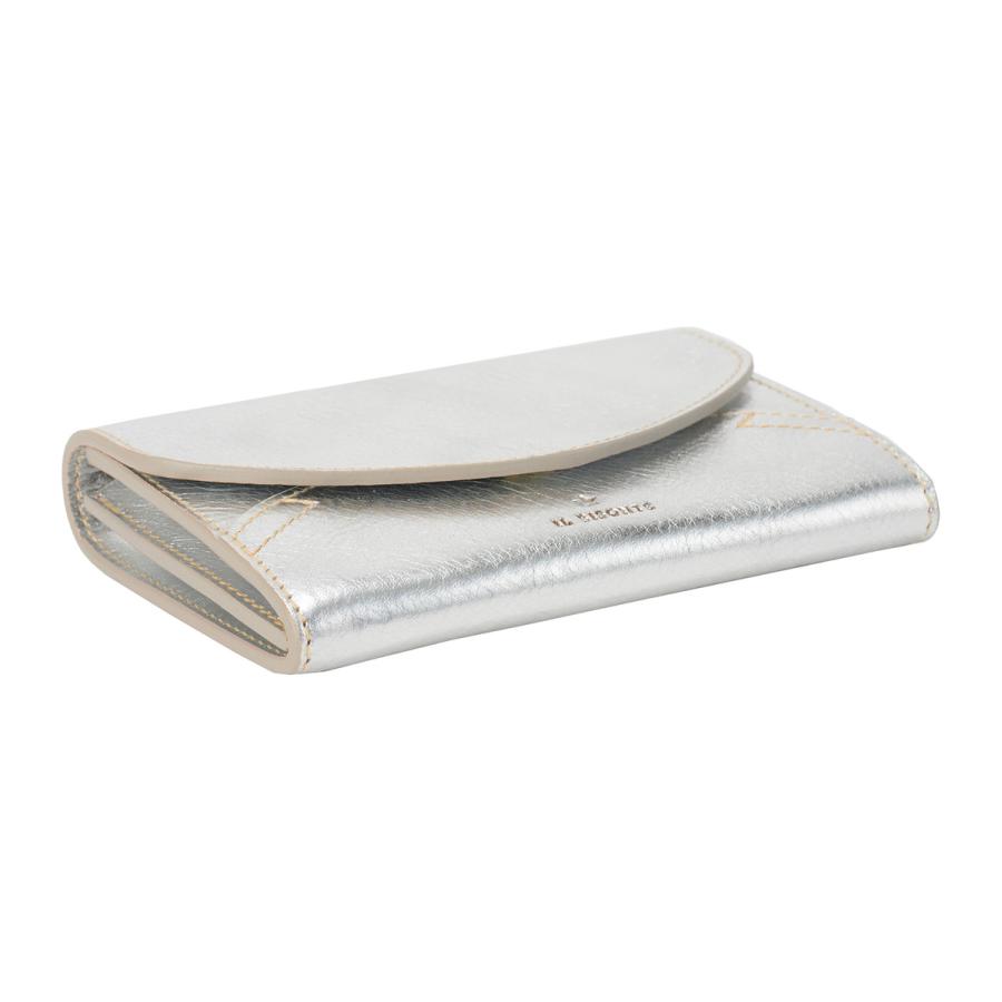【新品未使用】イルビゾンテ カードケース ☆ SILVER シルバー ☆ よろずやマルシェ本店 | IL BISONTE イルビゾンテ CARD CASE カード