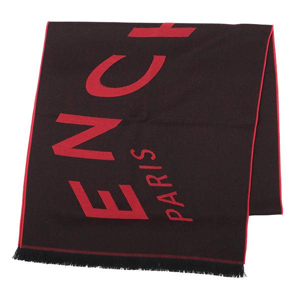 並行輸入 ジバンシイ マフラー ストール GIVENCHY ウール 4518 J4183 2メンズ ブラック 黒_1