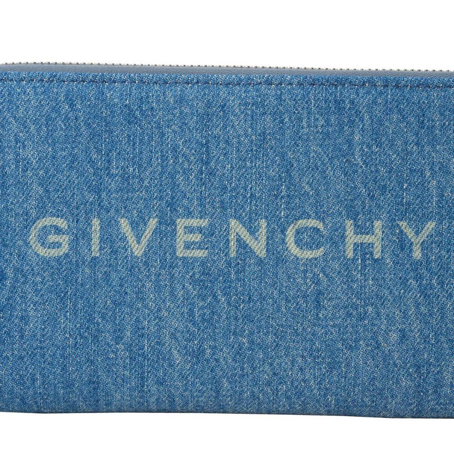 並行輸入 ジバンシイ 長財布(ラウンドファスナー) GIVENCHY ブランドロゴ BB60L7 B1TC 420レディース ブルー系 青 爆買の画像