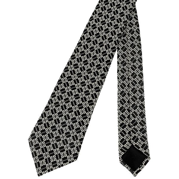並行輸入 ジバンシイ ネクタイ GIVENCHY シルク J1750 5メンズ ブラック 黒 クリーム | GIVENCHY | 04