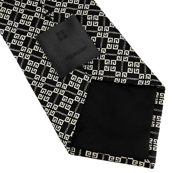 並行輸入 ジバンシイ ネクタイ GIVENCHY シルク J1750 5メンズ ブラック 黒 クリーム | GIVENCHY | 07