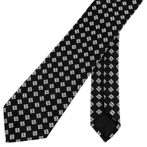 並行輸入 ジバンシイ ネクタイ GIVENCHY シルク J1751 4メンズ ブラック 黒 ホワイト 白 | GIVENCHY | 04