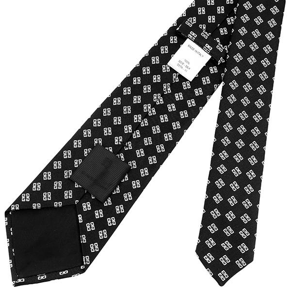 並行輸入 ジバンシイ ネクタイ GIVENCHY シルク J1751 4メンズ ブラック 黒 ホワイト 白 | GIVENCHY | 05