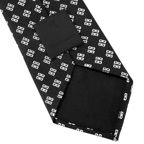 並行輸入 ジバンシイ ネクタイ GIVENCHY シルク J1751 4メンズ ブラック 黒 ホワイト 白 | GIVENCHY | 07