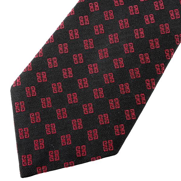 並行輸入 ジバンシイ ネクタイ GIVENCHY シルク J1751 5メンズ ブラック 黒 レッド 赤 | GIVENCHY | 01