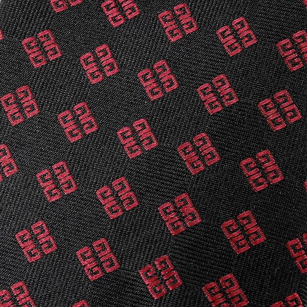 並行輸入 ジバンシイ ネクタイ GIVENCHY シルク J1751 5メンズ ブラック 黒 レッド 赤 | GIVENCHY | 02