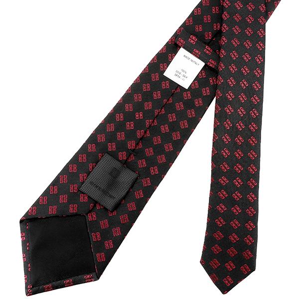 並行輸入 ジバンシイ ネクタイ GIVENCHY シルク J1751 5メンズ ブラック 黒 レッド 赤 | GIVENCHY | 05