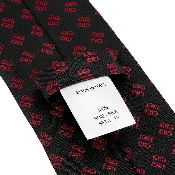 並行輸入 ジバンシイ ネクタイ GIVENCHY シルク J1751 5メンズ ブラック 黒 レッド 赤 | GIVENCHY | 06