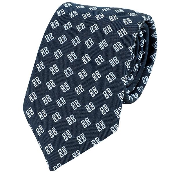 並行輸入 ジバンシイ ネクタイ GIVENCHY シルク J1751 6メンズ ネイビー 紺 | GIVENCHY