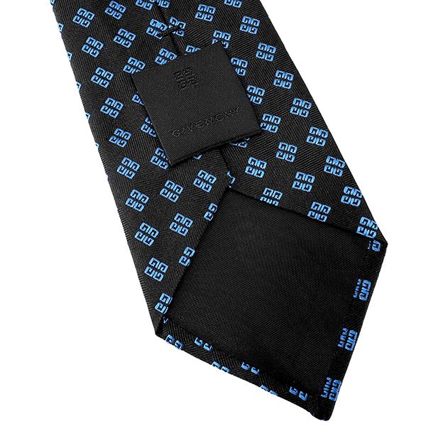 並行輸入 ジバンシイ ネクタイ GIVENCHY シルク J1751 7メンズ ブラック 黒 ブルー 青 | GIVENCHY | 07