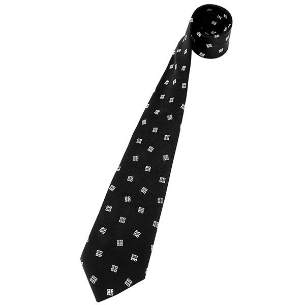 並行輸入 ジバンシイ ネクタイ GIVENCHY シルク J1752 2メンズ ブラック 黒 ホワイト 白 | GIVENCHY | 03