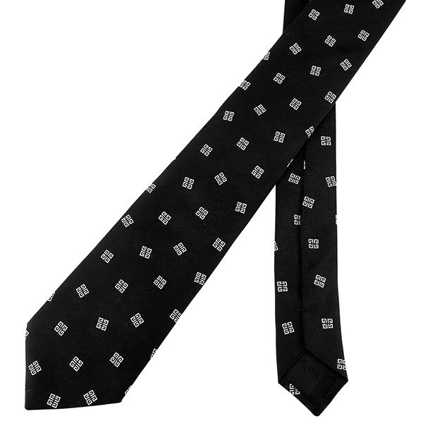 並行輸入 ジバンシイ ネクタイ GIVENCHY シルク J1752 2メンズ ブラック 黒 ホワイト 白 | GIVENCHY | 04