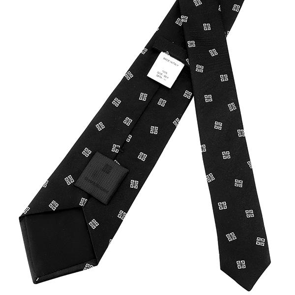 並行輸入 ジバンシイ ネクタイ GIVENCHY シルク J1752 2メンズ ブラック 黒 ホワイト 白 | GIVENCHY | 05