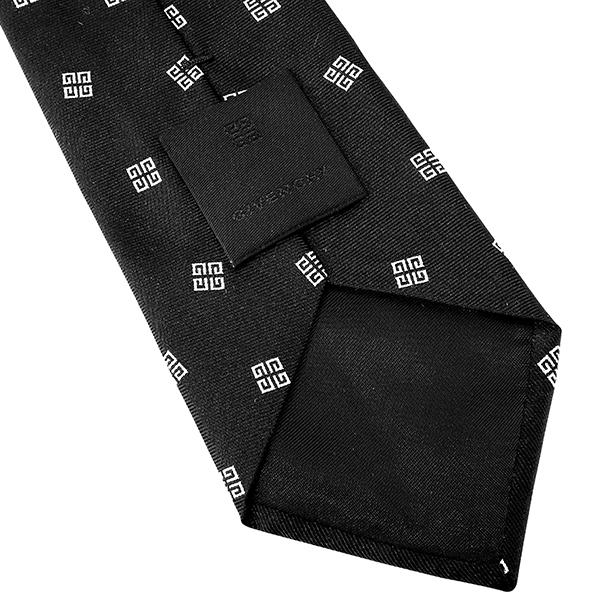 並行輸入 ジバンシイ ネクタイ GIVENCHY シルク J1752 2メンズ ブラック 黒 ホワイト 白 | GIVENCHY | 07