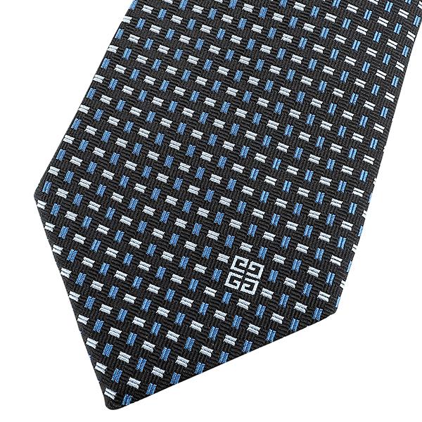 並行輸入 ジバンシイ ネクタイ GIVENCHY シルク J1777 3メンズ ブラック 黒 ブルー 青 | GIVENCHY | 01