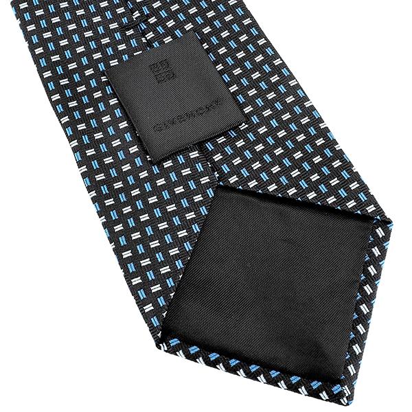 並行輸入 ジバンシイ ネクタイ GIVENCHY シルク J1777 3メンズ ブラック 黒 ブルー 青 | GIVENCHY | 07