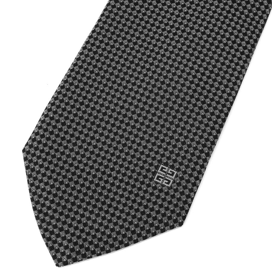 並行輸入 ジバンシイ ネクタイ GIVENCHY シルクジャカード J5893 005メンズ ブラック 黒 | GIVENCHY | 01