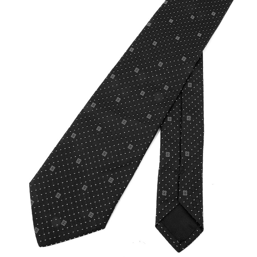 並行輸入 ジバンシイ ネクタイ GIVENCHY シルクジャカード J5899 001メンズ ブラック 黒 | GIVENCHY | 04