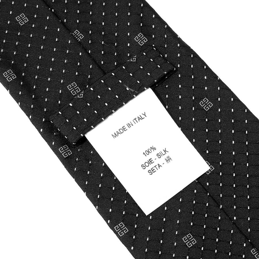 並行輸入 ジバンシイ ネクタイ GIVENCHY シルクジャカード J5899 001メンズ ブラック 黒 | GIVENCHY | 06