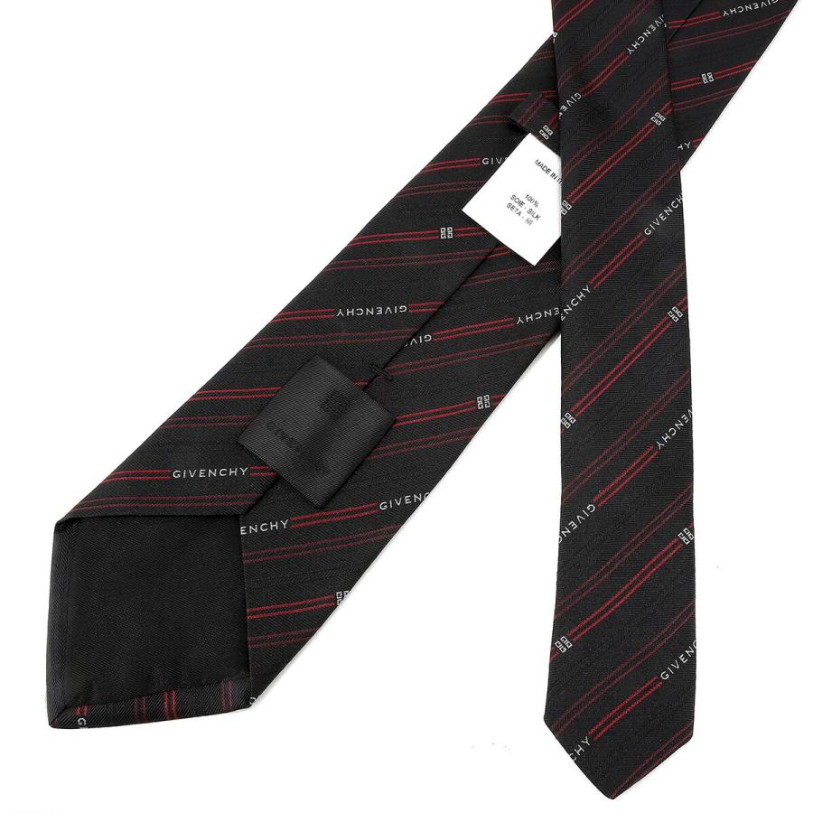 並行輸入 ジバンシイ ネクタイ GIVENCHY シルク J5902 001メンズ ブラック 黒 レッド 赤 | GIVENCHY | 05