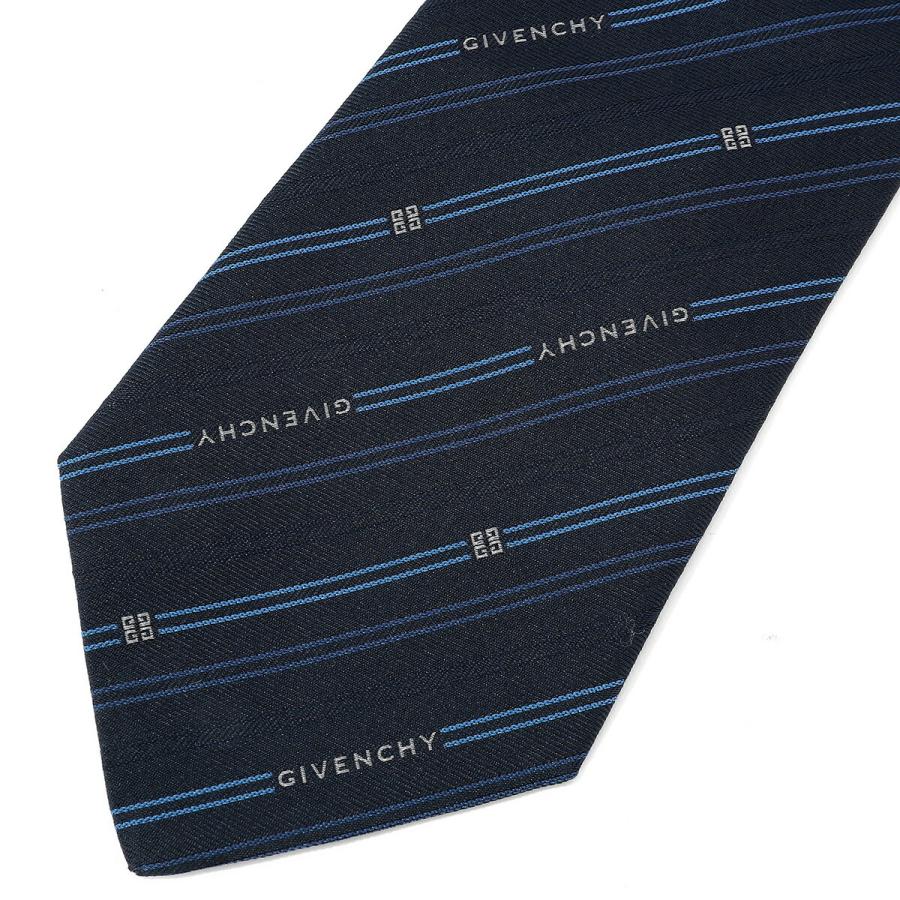 並行輸入 ジバンシイ ネクタイ GIVENCHY シルク J5902 004メンズ ネイビー 紺 ブルー 青 | GIVENCHY | 01