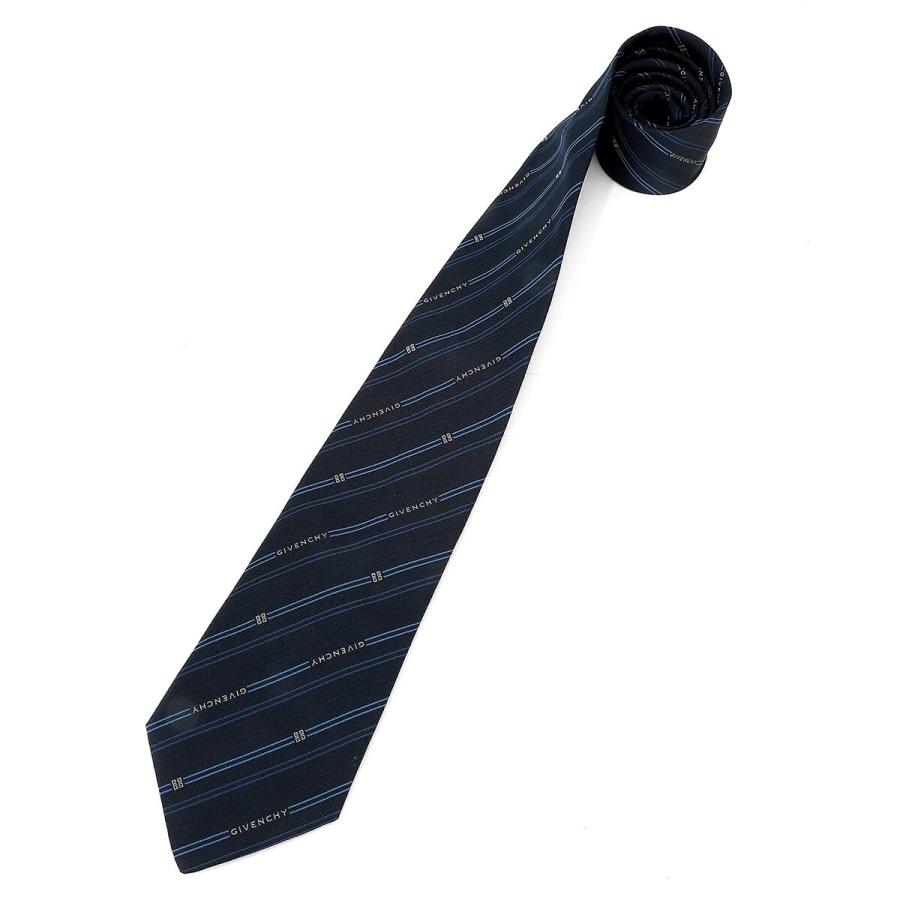 並行輸入 ジバンシイ ネクタイ GIVENCHY シルク J5902 004メンズ ネイビー 紺 ブルー 青 | GIVENCHY | 03