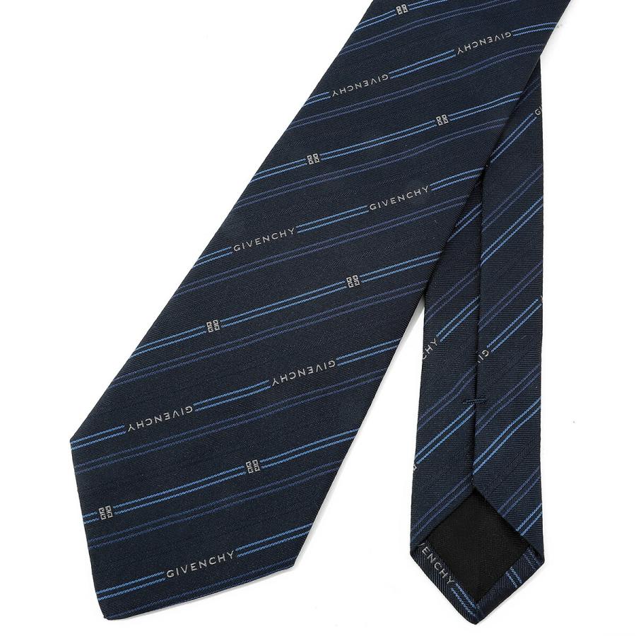 並行輸入 ジバンシイ ネクタイ GIVENCHY シルク J5902 004メンズ ネイビー 紺 ブルー 青 | GIVENCHY | 04