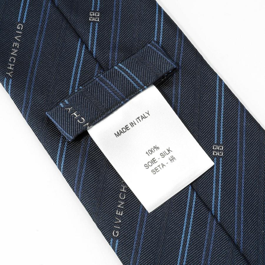 並行輸入 ジバンシイ ネクタイ GIVENCHY シルク J5902 004メンズ ネイビー 紺 ブルー 青 | GIVENCHY | 06