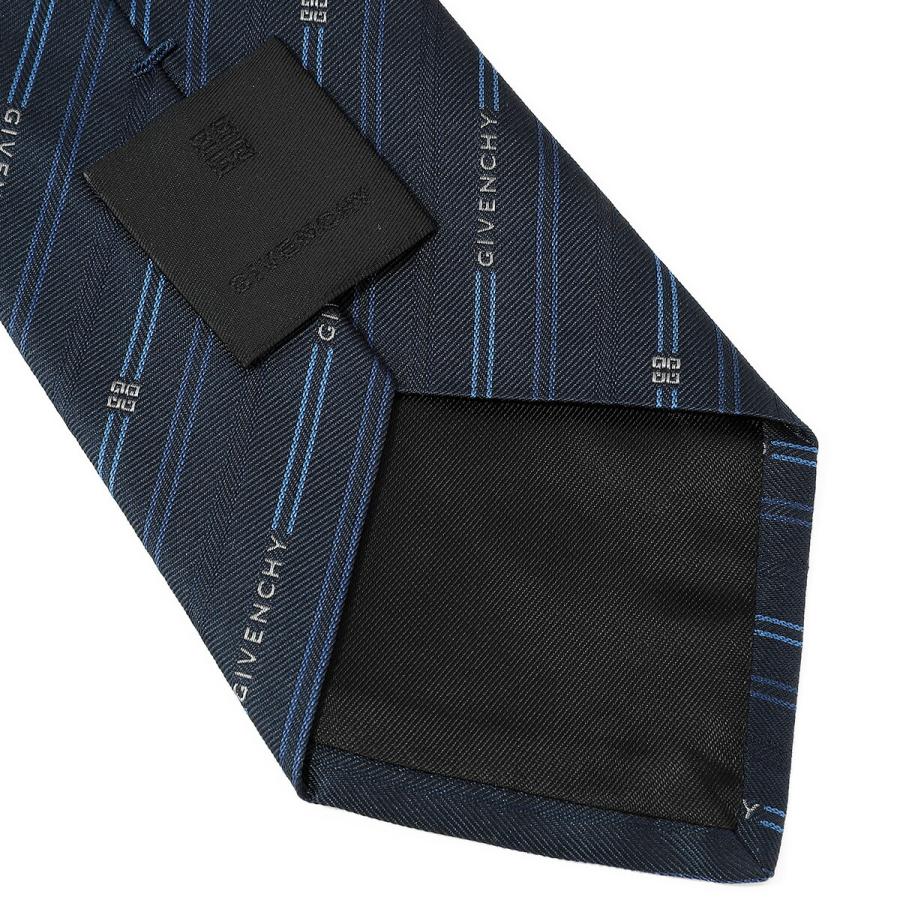 並行輸入 ジバンシイ ネクタイ GIVENCHY シルク J5902 004メンズ ネイビー 紺 ブルー 青 | GIVENCHY | 07
