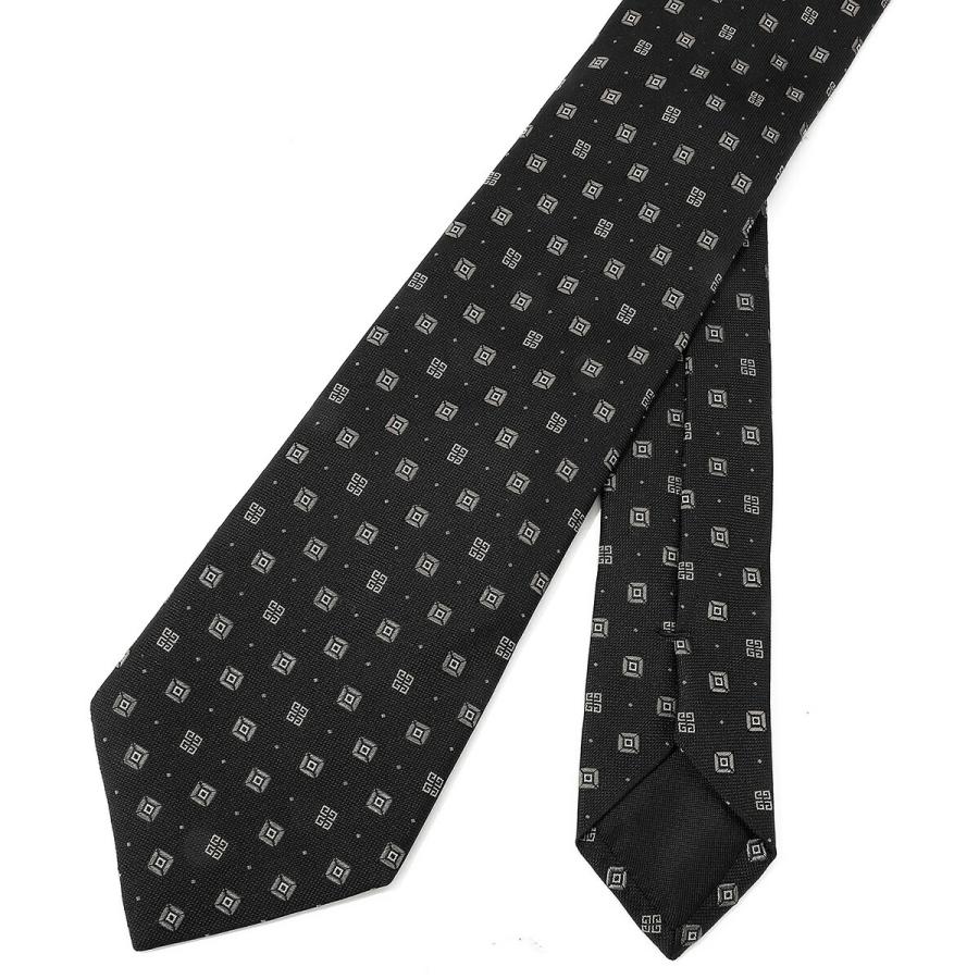 並行輸入 ジバンシイ ネクタイ GIVENCHY シルクジャカード J5903 001メンズ ブラック 黒 | GIVENCHY | 04