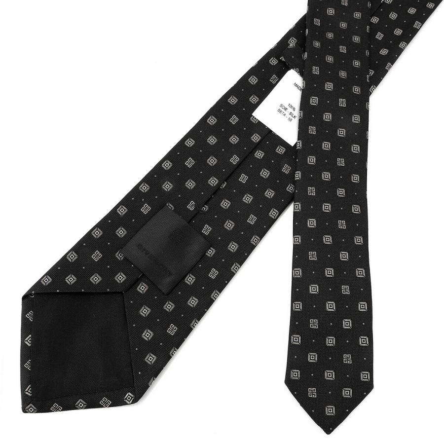 並行輸入 ジバンシイ ネクタイ GIVENCHY シルクジャカード J5903 001メンズ ブラック 黒 | GIVENCHY | 05