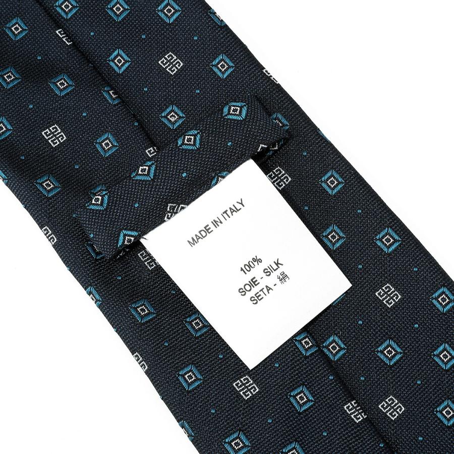 並行輸入 ジバンシイ ネクタイ GIVENCHY シルクジャカード J5903 002メンズ ネイビー 紺 | GIVENCHY | 06