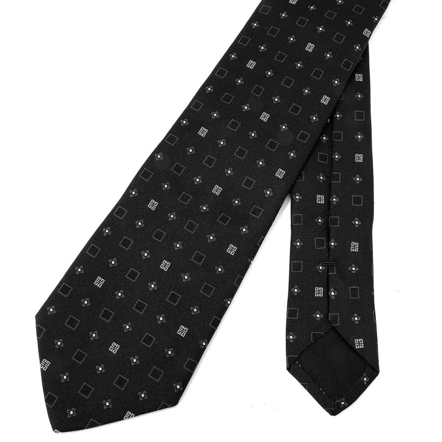 並行輸入 ジバンシイ ネクタイ GIVENCHY シルクジャカード J5906 001メンズ ブラック 黒 | GIVENCHY | 04