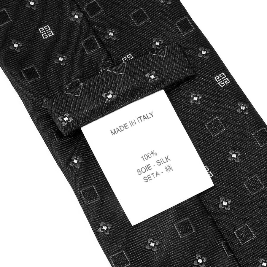 並行輸入 ジバンシイ ネクタイ GIVENCHY シルクジャカード J5906 001メンズ ブラック 黒 | GIVENCHY | 06
