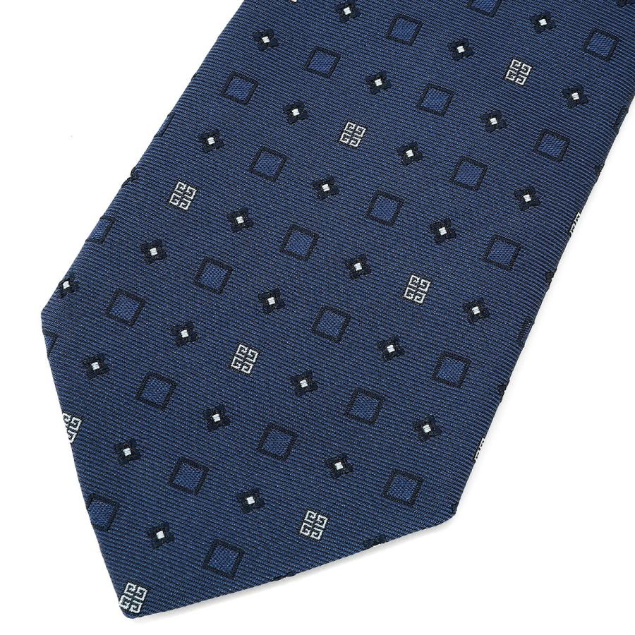 並行輸入 ジバンシイ ネクタイ GIVENCHY シルクジャカード J5906 004メンズ ブルー 青 | GIVENCHY | 01