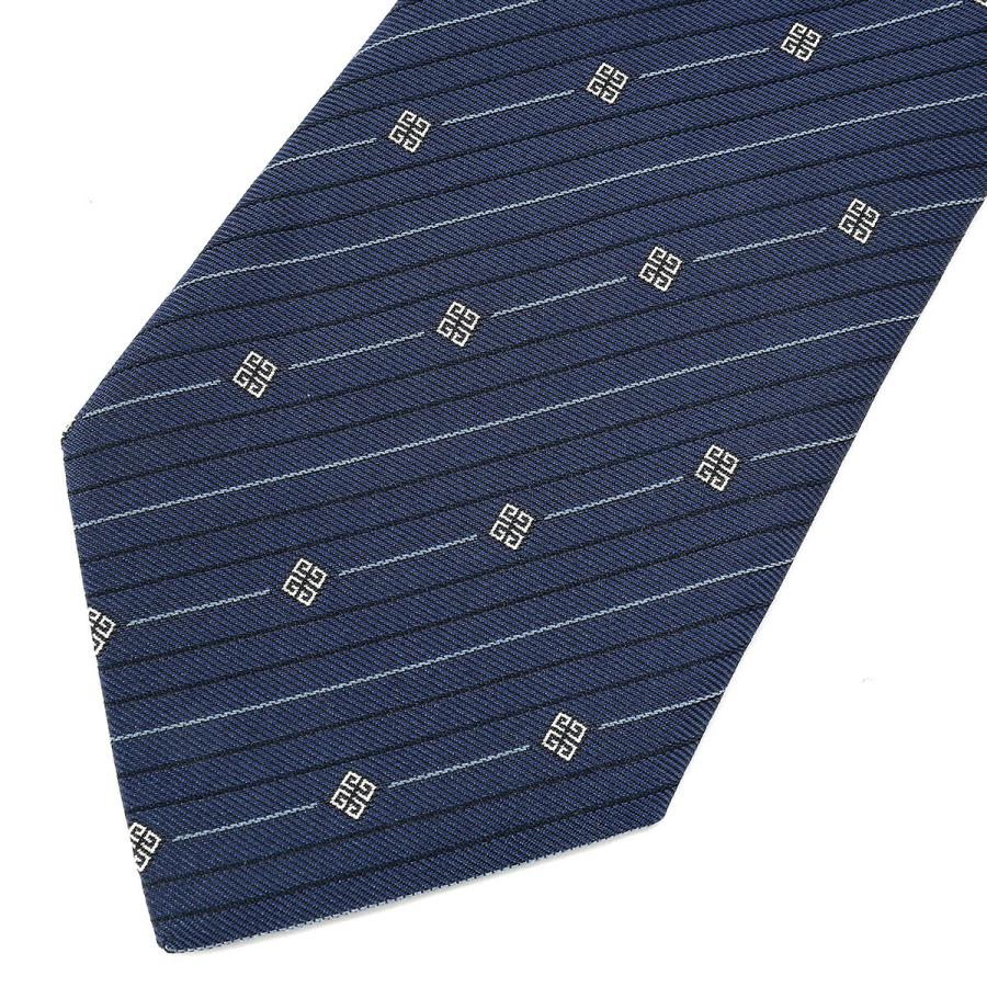 並行輸入 ジバンシイ ネクタイ GIVENCHY シルク J5907 002メンズ ネイビー 紺 | GIVENCHY | 01