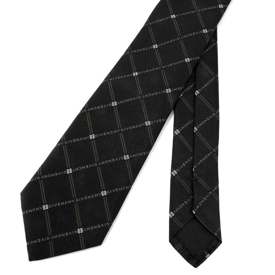並行輸入 ジバンシイ ネクタイ GIVENCHY シルク J5912 001メンズ ブラック 黒 ブラウン系 | GIVENCHY | 04