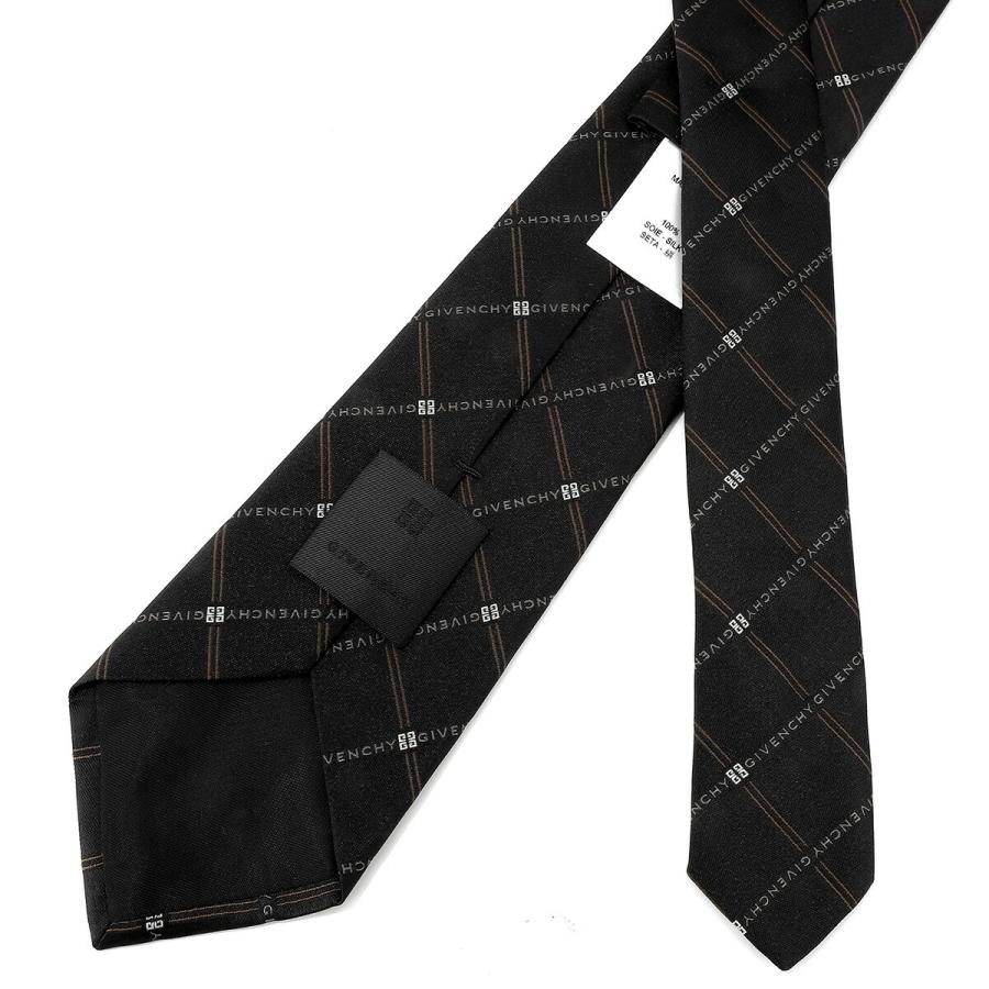 並行輸入 ジバンシイ ネクタイ GIVENCHY シルク J5912 001メンズ ブラック 黒 ブラウン系 | GIVENCHY | 05