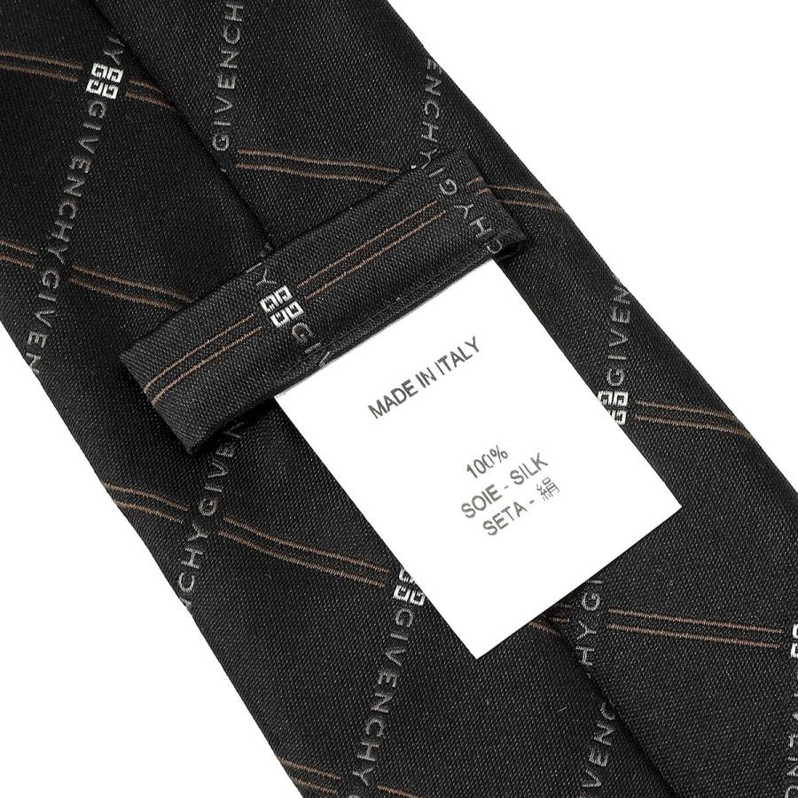 並行輸入 ジバンシイ ネクタイ GIVENCHY シルク J5912 001メンズ ブラック 黒 ブラウン系 | GIVENCHY | 06